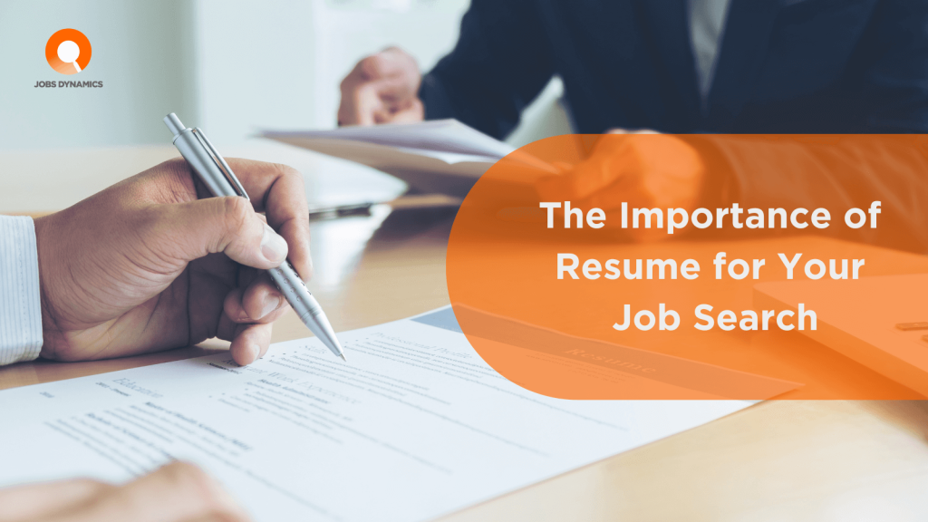 importance of resume-Jobs Dynamics